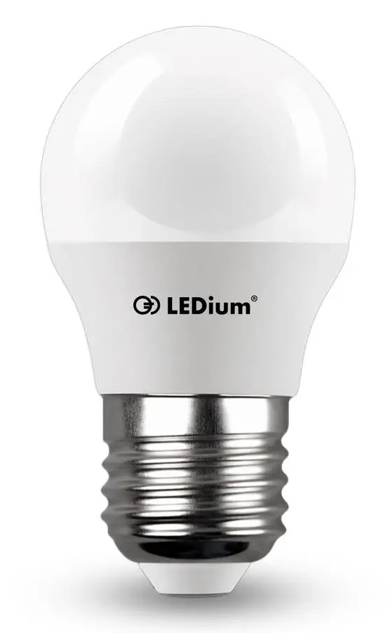Лампа світлодіодна G45 6W 4100K 630Lm Е27 AC170-250V LEDium